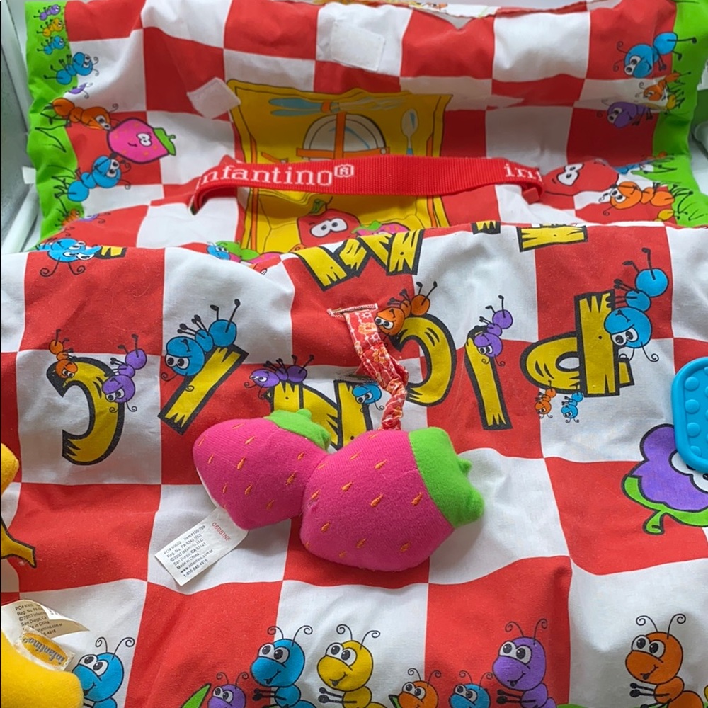 Infantino Shop and Play Baby Infant Shopping Cart Cover Picnic Time Design